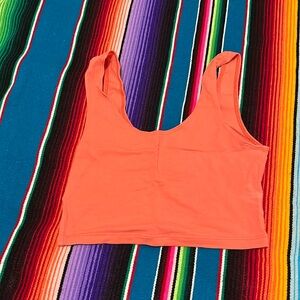 Orange crop top